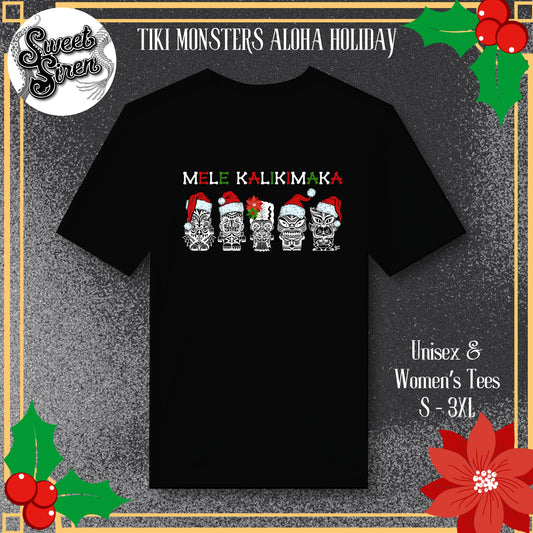 Tiki Monsters Aloha Holiday - Unisex Tee