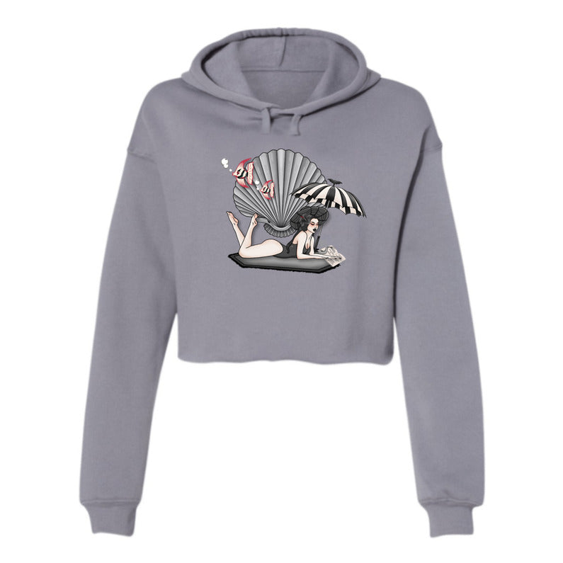 MerGoth - Women's Cropped Fleece Hoodie