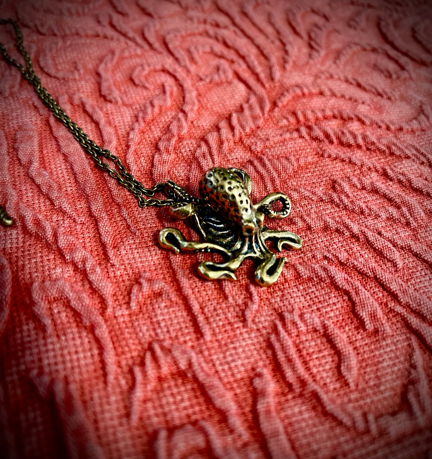 Brass Octopus Necklace