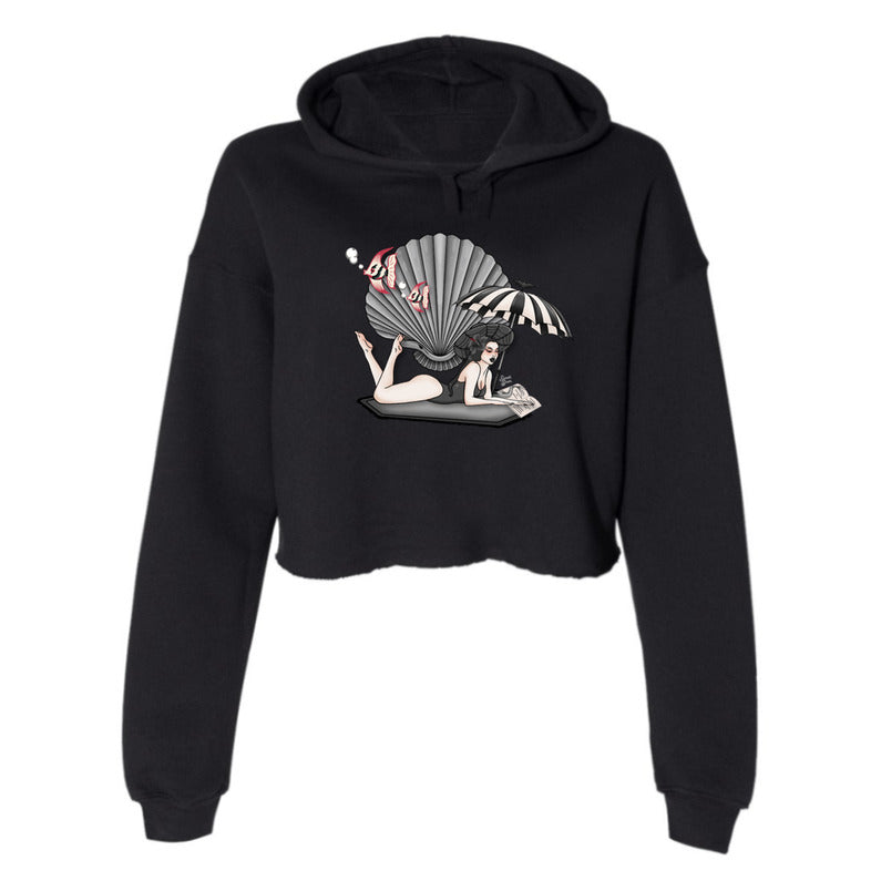 MerGoth - Women's Cropped Fleece Hoodie