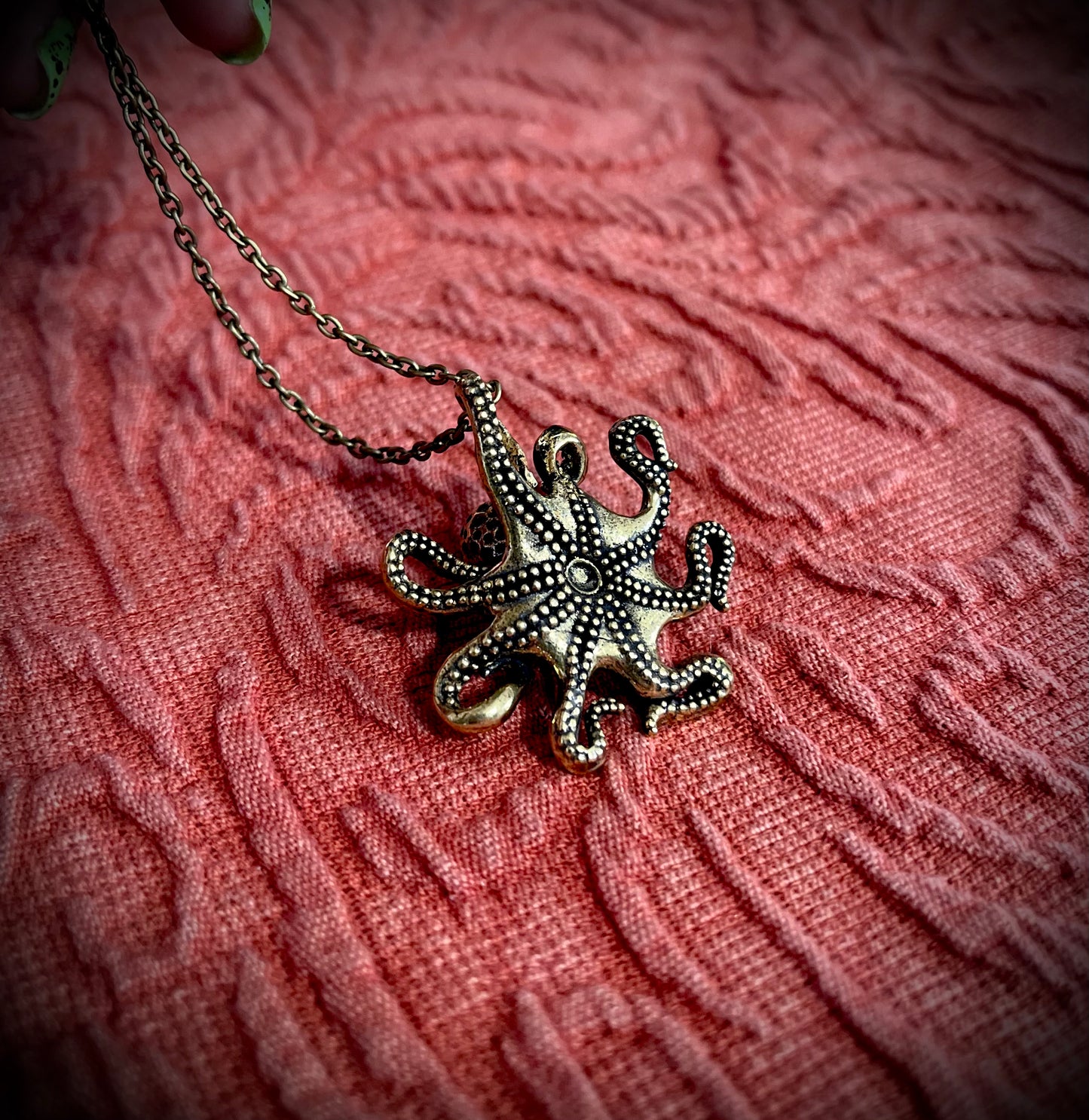 Brass Octopus Necklace
