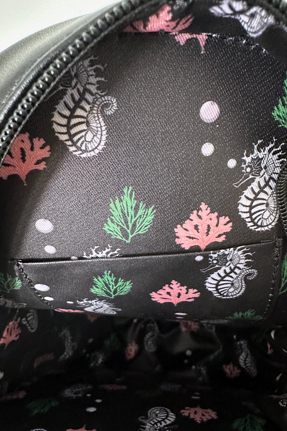 Ghastly Siren Skeleton Seahorse Purse -GLOW IN THE DARK