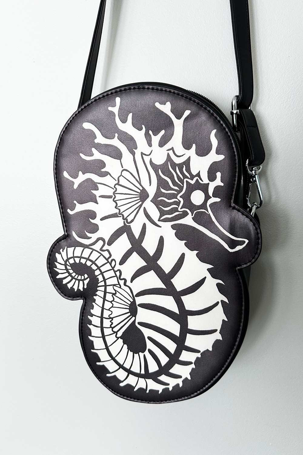 Ghastly Siren Skeleton Seahorse Purse -GLOW IN THE DARK