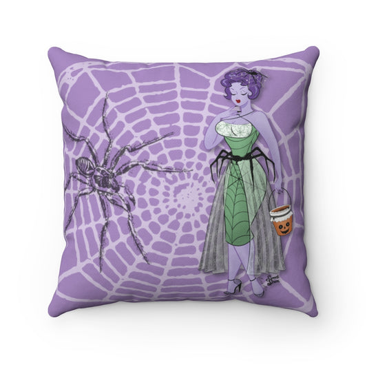 Spiderweb Babe  - Polyester Pillow