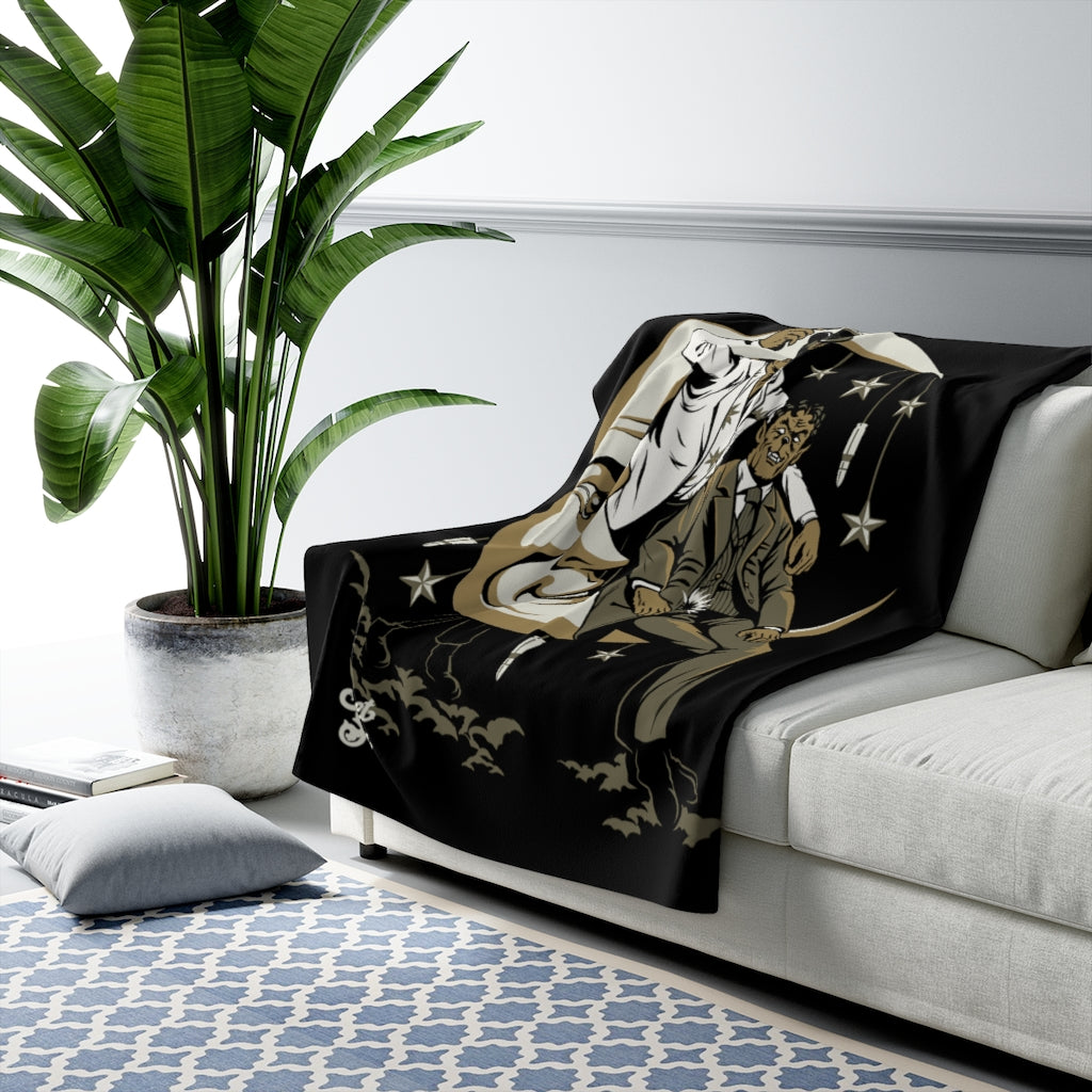 QueenS of the Night - Sherpa Fleece Blanket