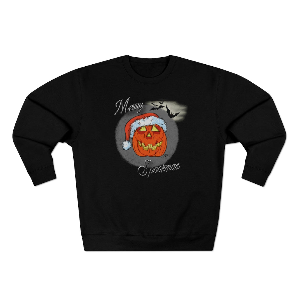 Merry Spookmas Pumpkin - Unisex Crewneck Sweatshirt