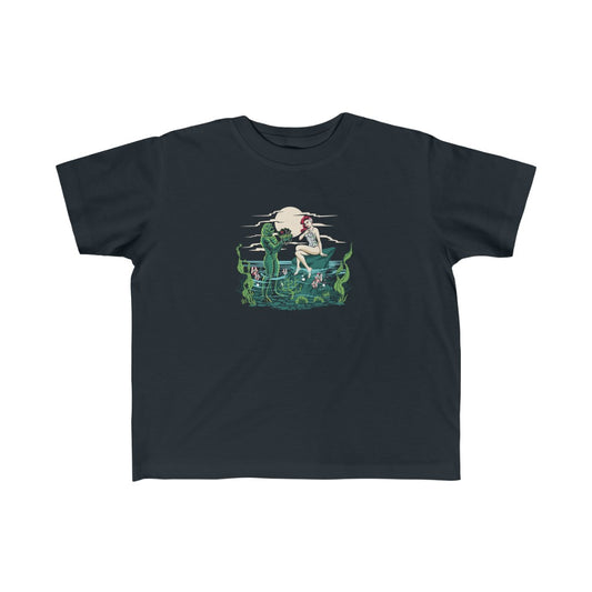 Mid Century Swamp Couple - Toddler Jersey Tee