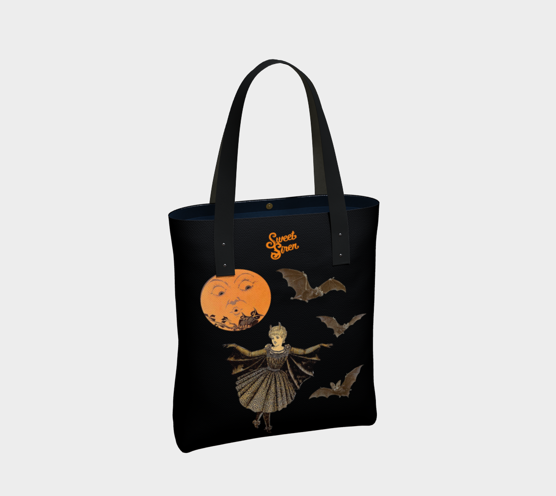 Victorian Bat Wings in the Moonlight - Urban Tote Bag