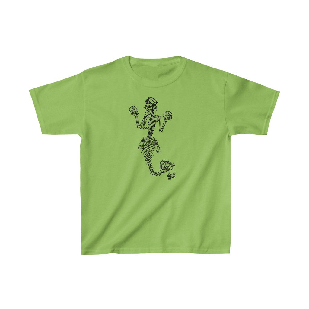 Skeleton Mermaid - Youth Kids Tee