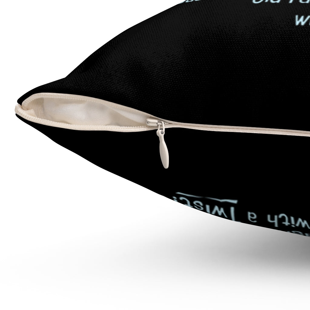 Old Fashioned - FULL Pillow - Black
