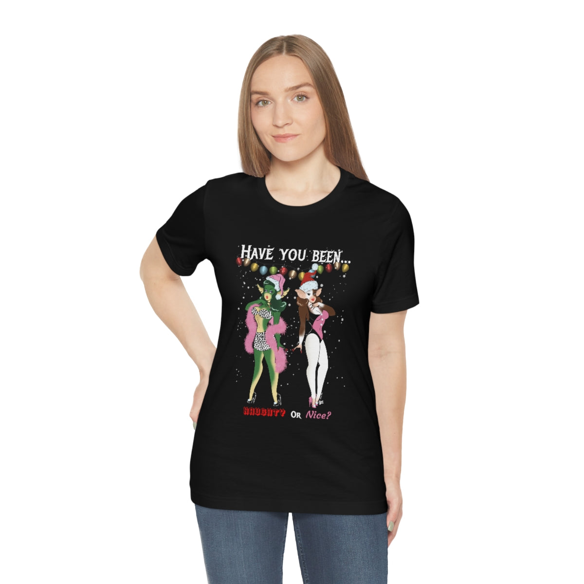 Naughty or Nice Gremlin Babes - Unisex Tee