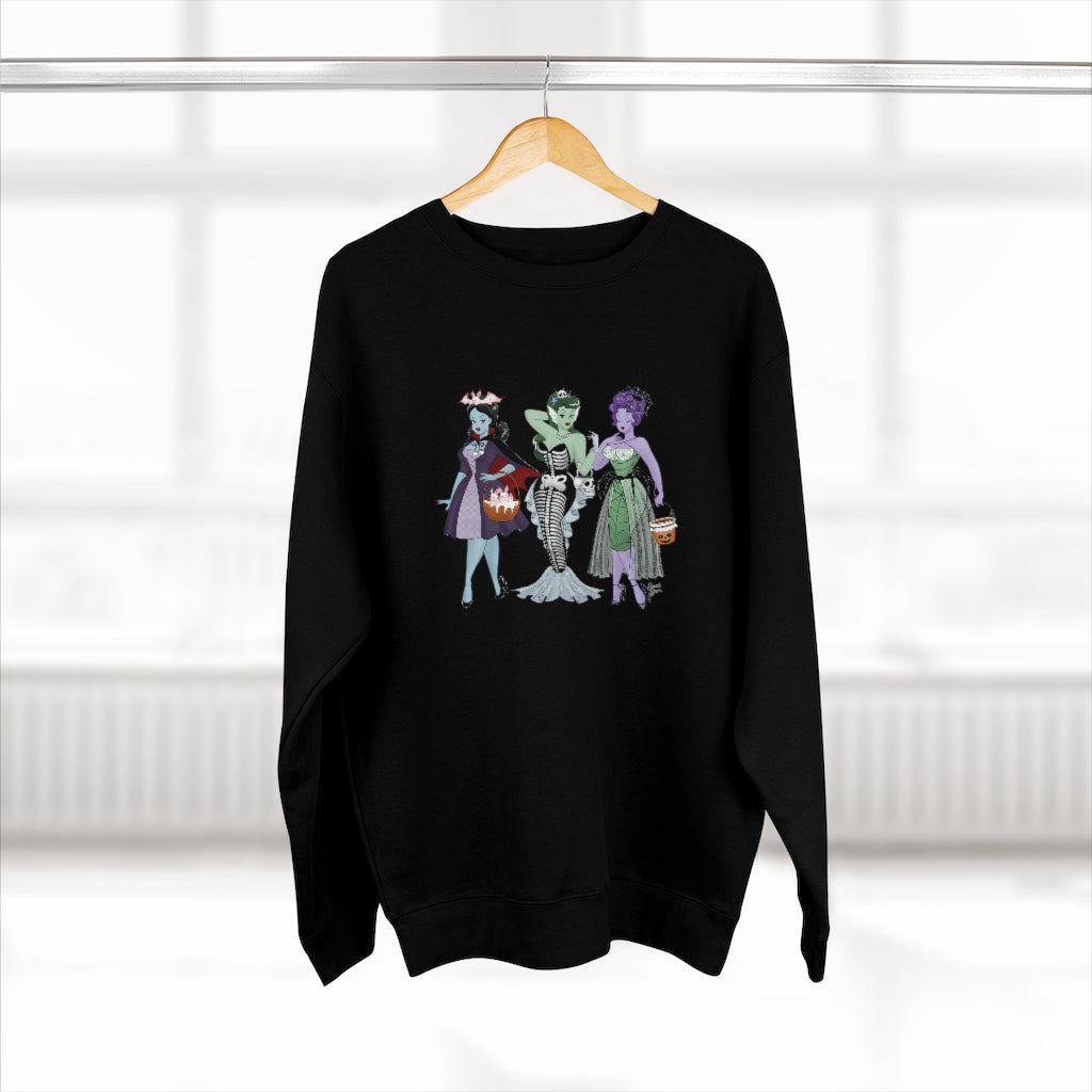 Trick or Treat Babes - Unisex Crewneck Sweatshirt
