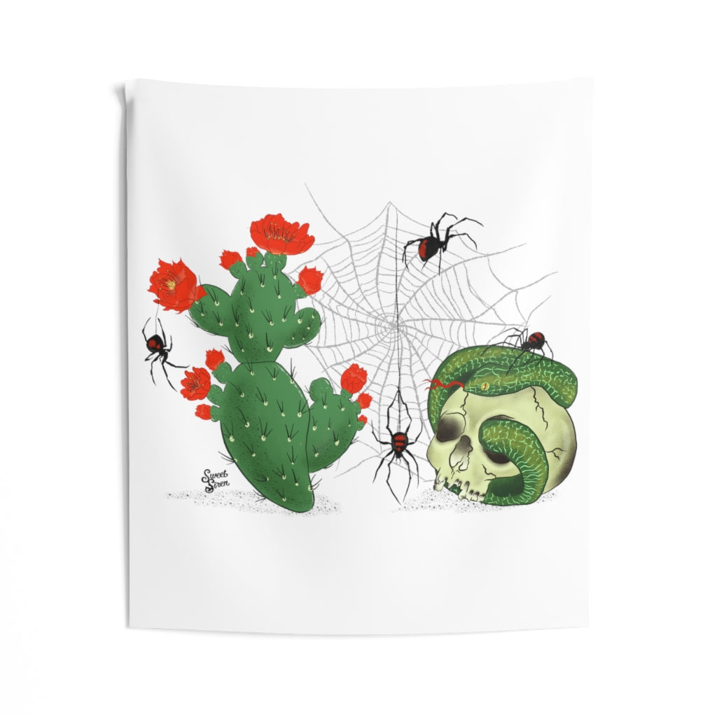 Goth Western Spiderweb - Wall Tapestry