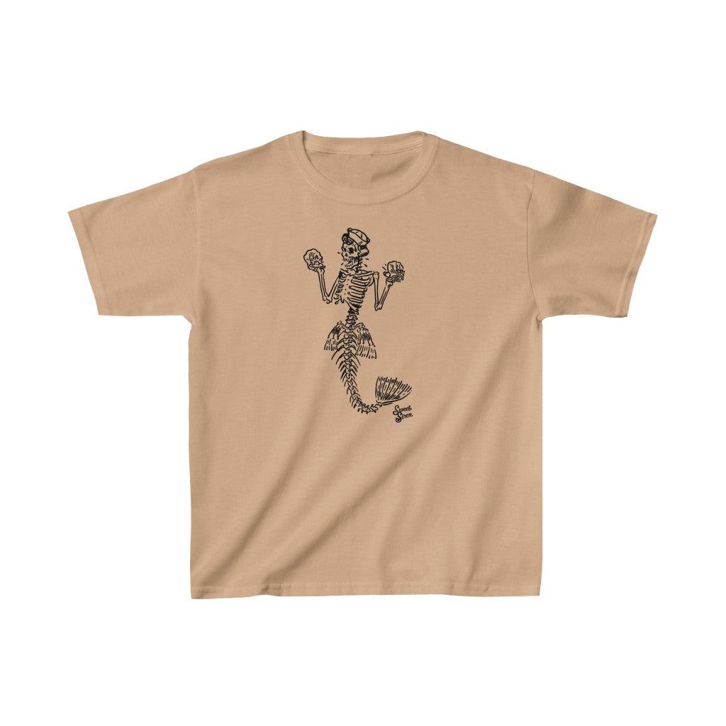 Skeleton Mermaid - Youth Kids Tee