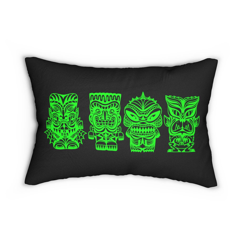 Tiki Monsters - SLIME GREEN - Pillow