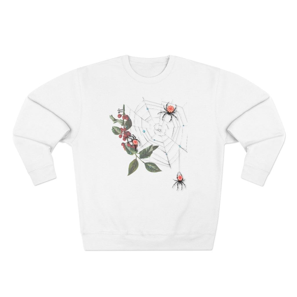 Peppermint Spider Web - Unisex Crewneck Sweatshirt