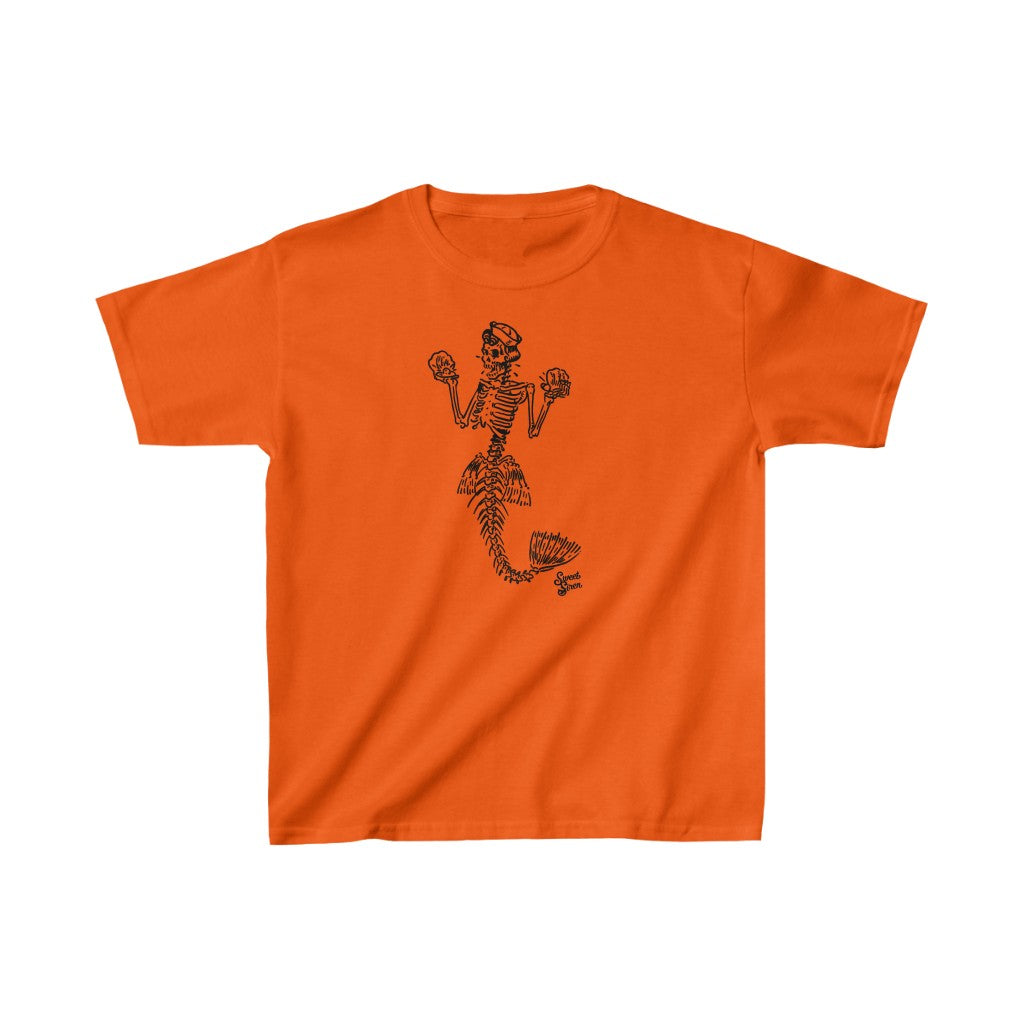 Skeleton Mermaid - Youth Kids Tee