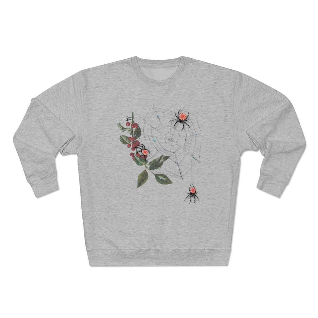 Peppermint Spider Web - Unisex Crewneck Sweatshirt