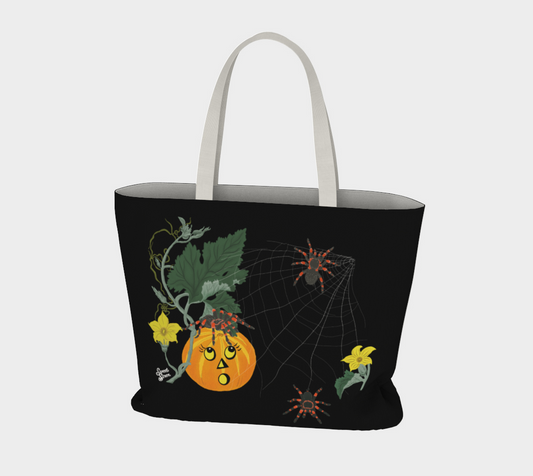 Fall Spiderweb - Beach Tote Bag