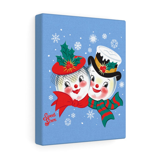 Snowed In - Powder Blue Canvas Print