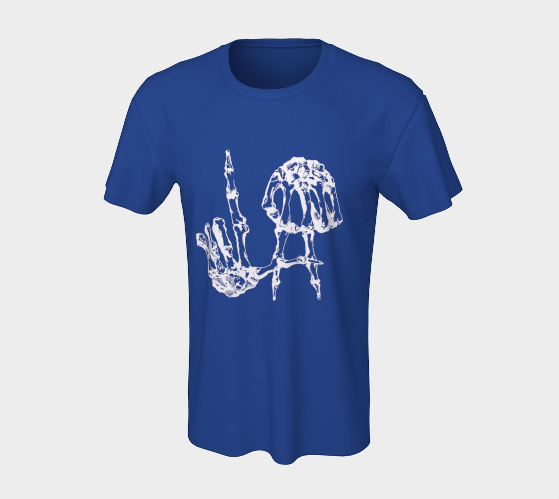 LA Skeleton Hands - UNISEX DODGER BLUE Tee