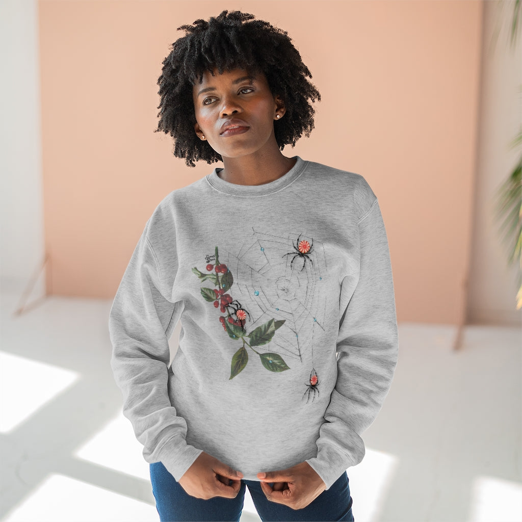 Peppermint Spider Web - Unisex Crewneck Sweatshirt