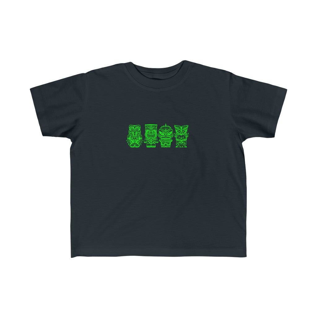 Tiki Monsters - SLIME GREEN - Toddler Jersey Tee