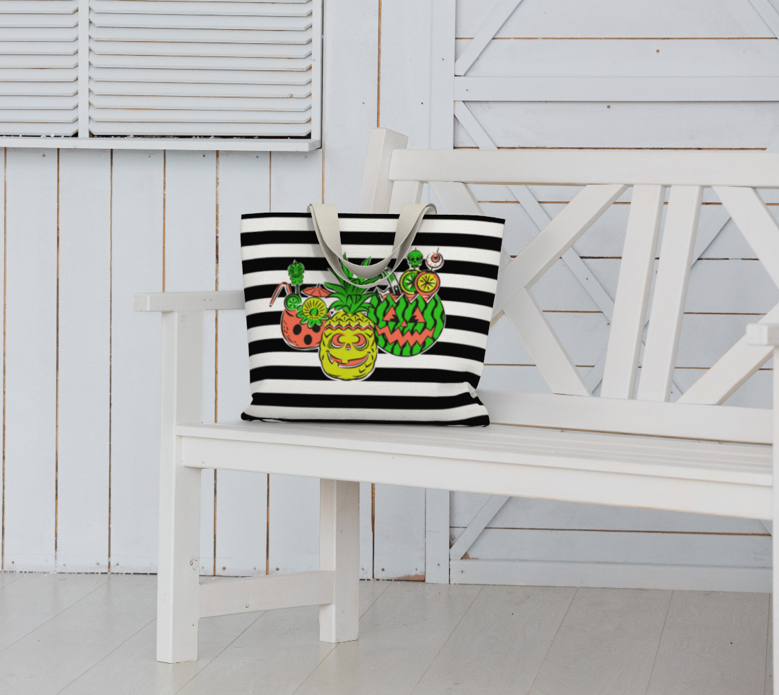 SummerWeen - Stripe - Beach Tote
