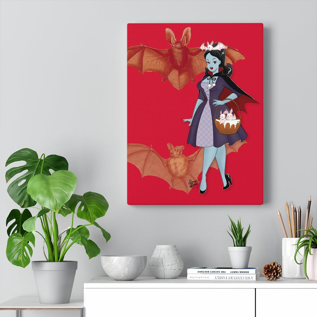 Vampire Bat Lady - Canvas Print