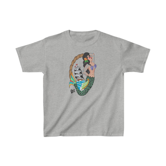 Sweet Siren Tattoo Mermaid - Youth Kids Tee