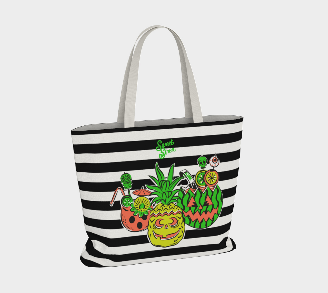 SummerWeen - Stripe - Beach Tote