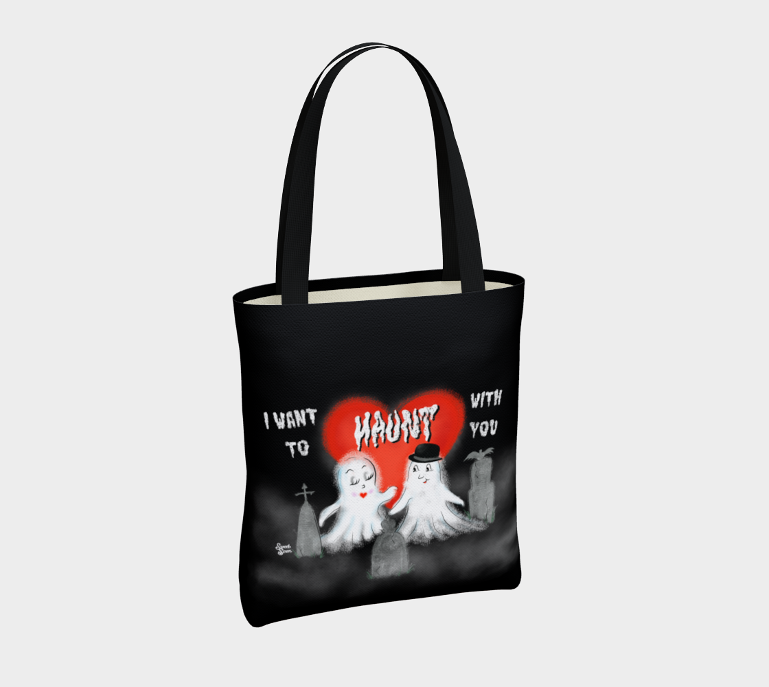 I Want to Haunt with You - BASIC Tote Bag