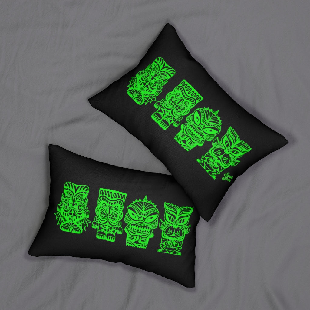 Tiki Monsters - SLIME GREEN - Pillow