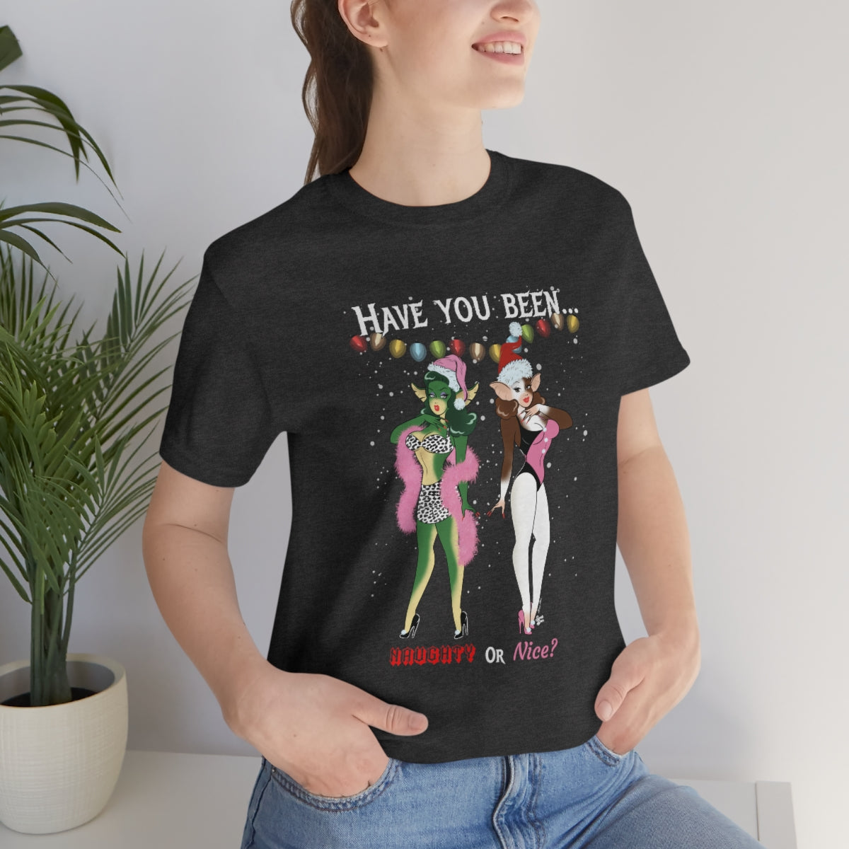 Naughty or Nice Gremlin Babes - Unisex Tee