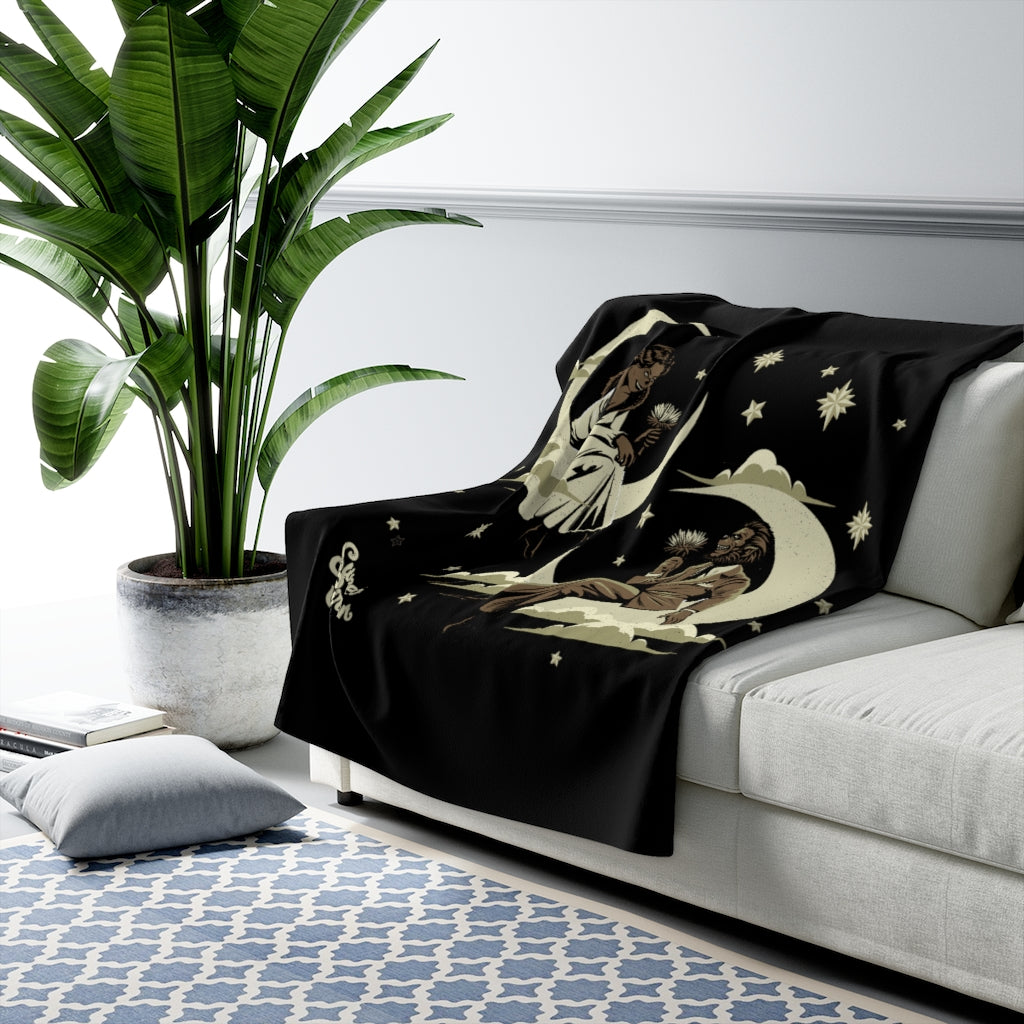 Queen of the Night - Sherpa Fleece Blanket