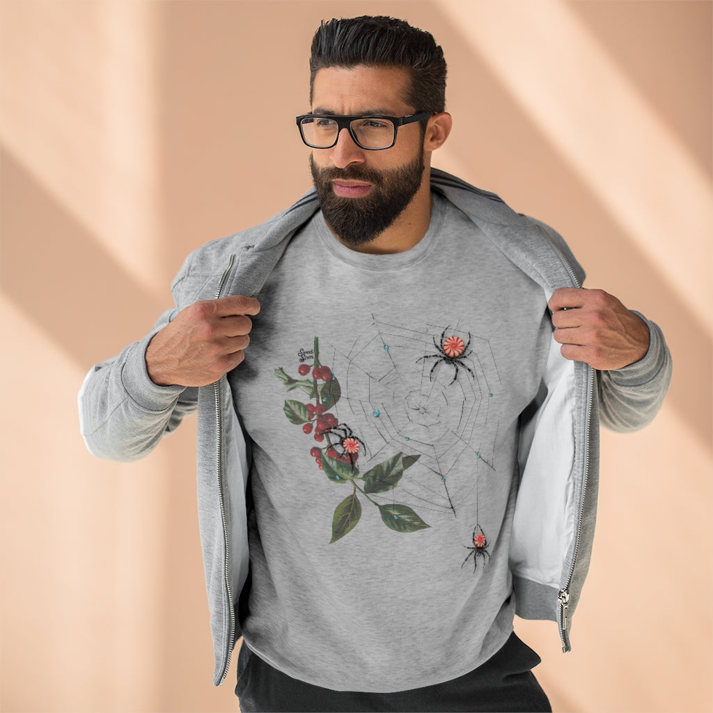 Peppermint Spider Web - Unisex Crewneck Sweatshirt