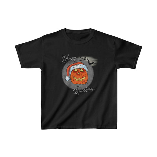 Merry Spookmas Pumpkin - Kids Youth Tee