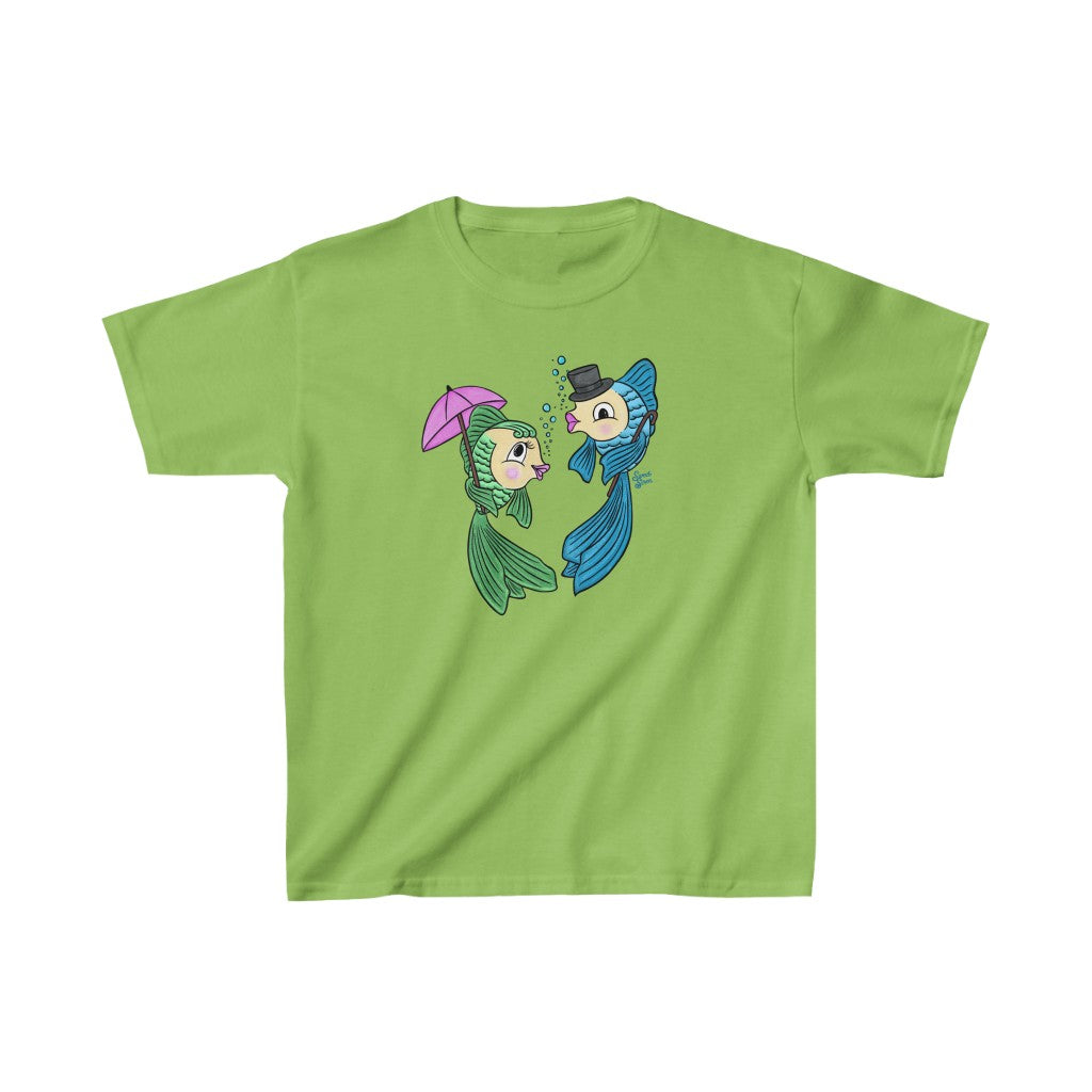 Dapper Fish Couple - Youth Kids Tee