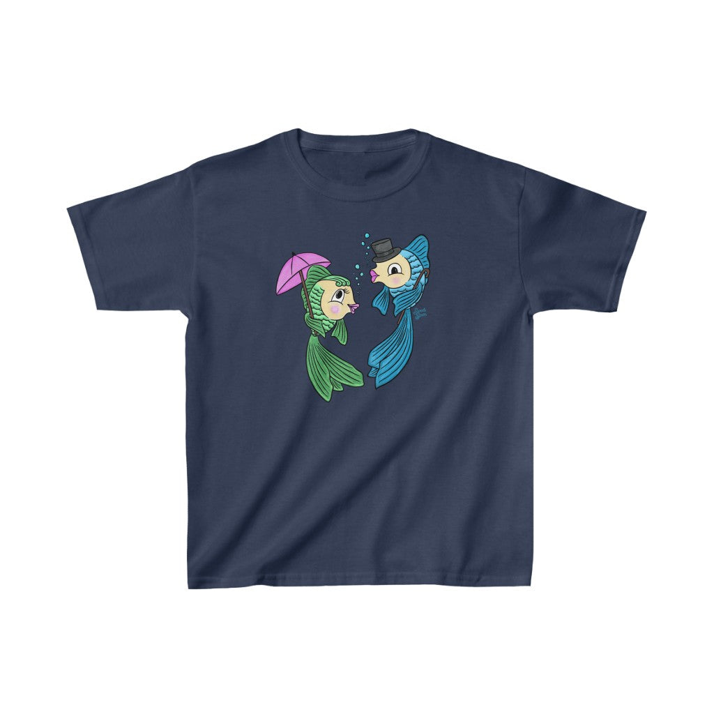 Dapper Fish Couple - Youth Kids Tee