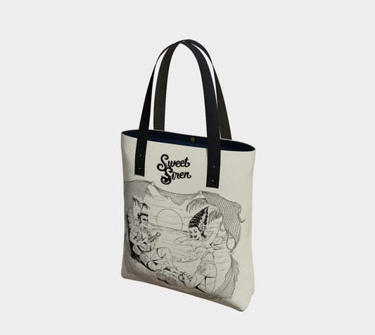 We're Alive! - Black Ink -Urban Tan TOTE BAG