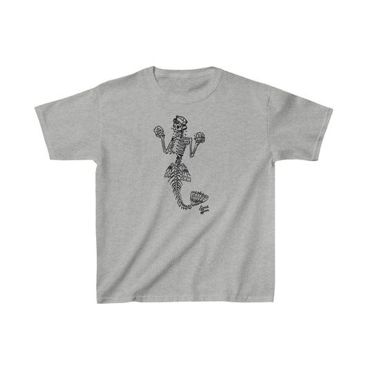 Skeleton Mermaid - Youth Kids Tee