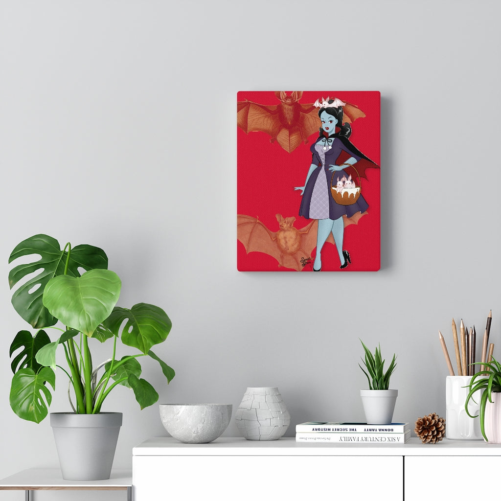 Vampire Bat Lady - Canvas Print