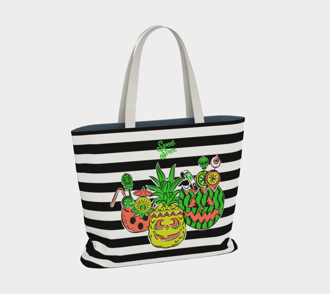 SummerWeen - Stripe - Beach Tote