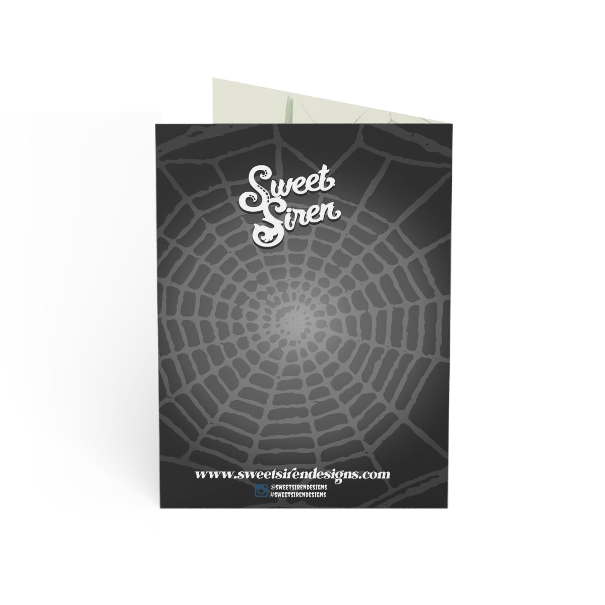 Peppermint Spiderweb - Folded Greeting Cards