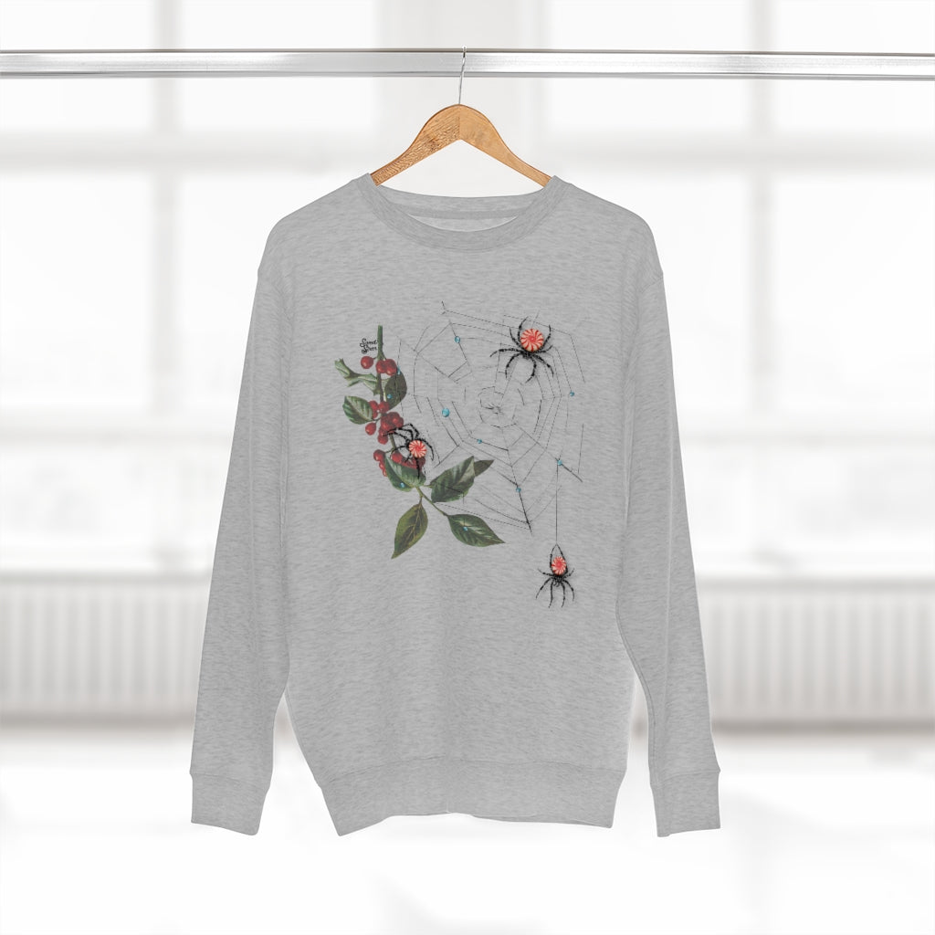 Peppermint Spider Web - Unisex Crewneck Sweatshirt