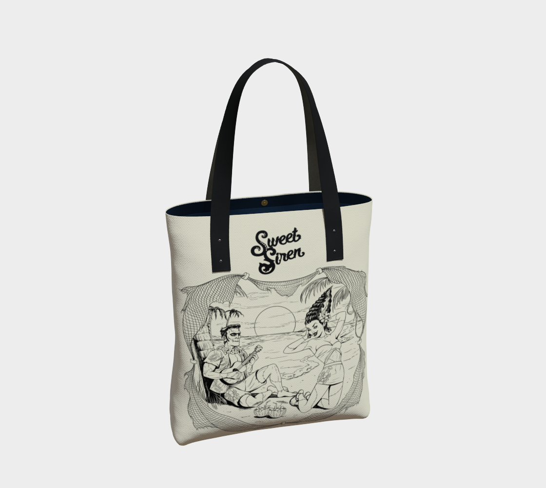We're Alive! - Black Ink -Urban Tan TOTE BAG