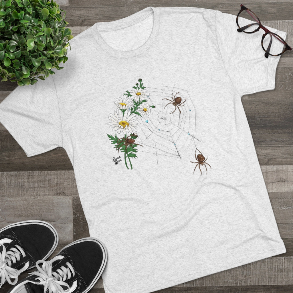 Daisy Spiderweb - Unisex Tri-Blend Crew Tee