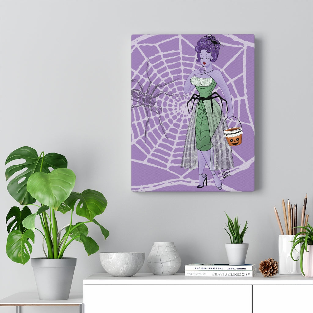 Spiderweb Babe - Canvas