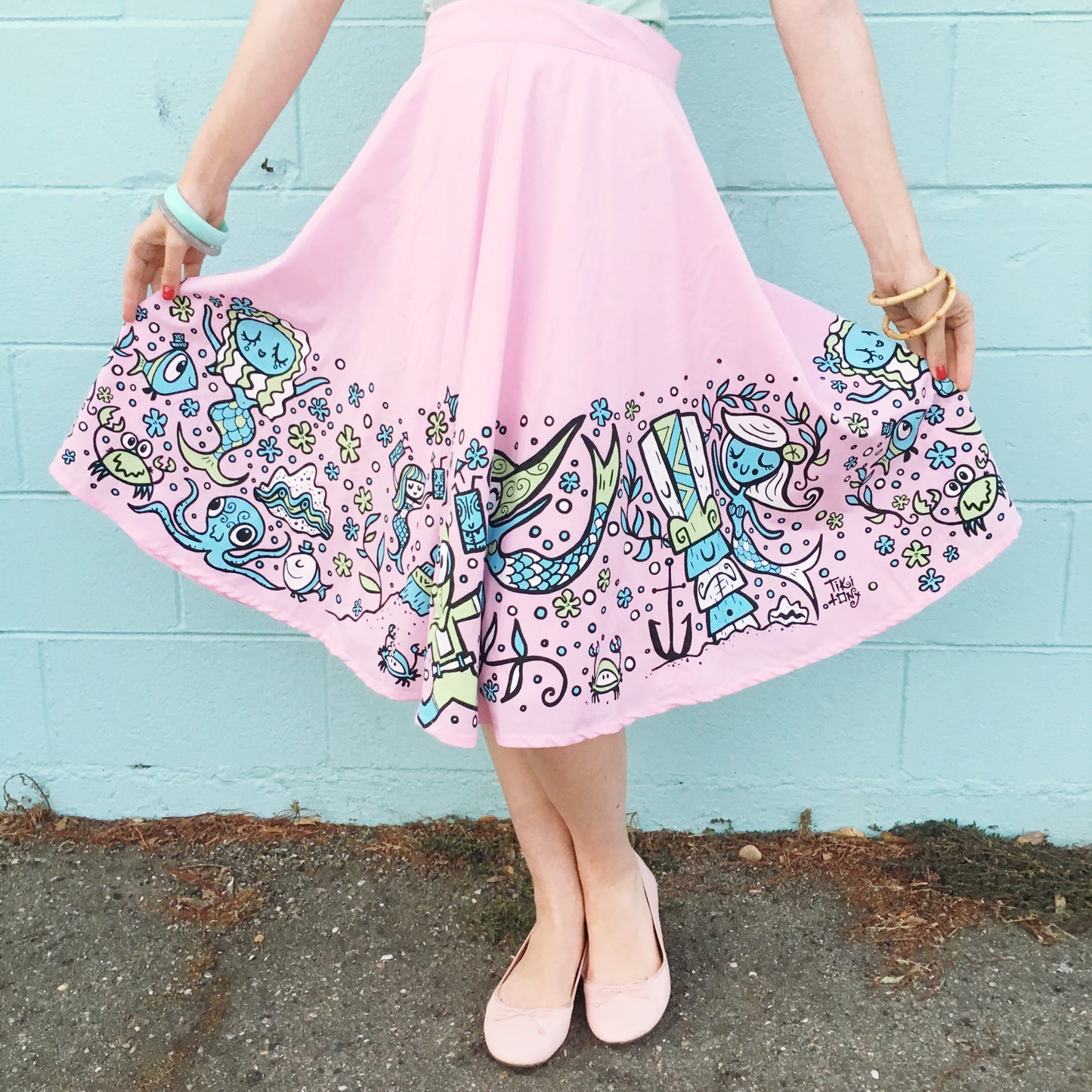 Tiki Tony Sweet Siren Mermaid Swing Skirt