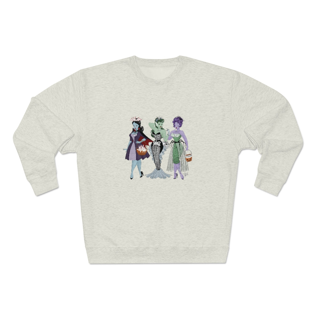 Trick or Treat Babes - Unisex Crewneck Sweatshirt